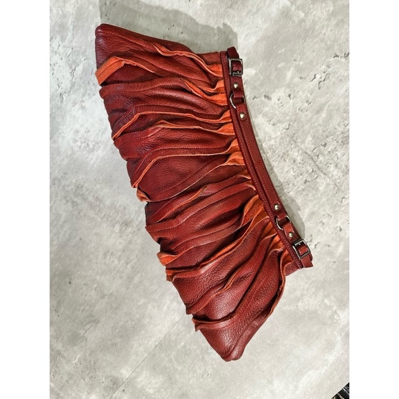 Sigerson Morrison Handbags - Rare Vintage Sigerson Morrison Red Clutch